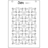 Sizzix • Szablony warstwowe a6 geokryształy 4szt