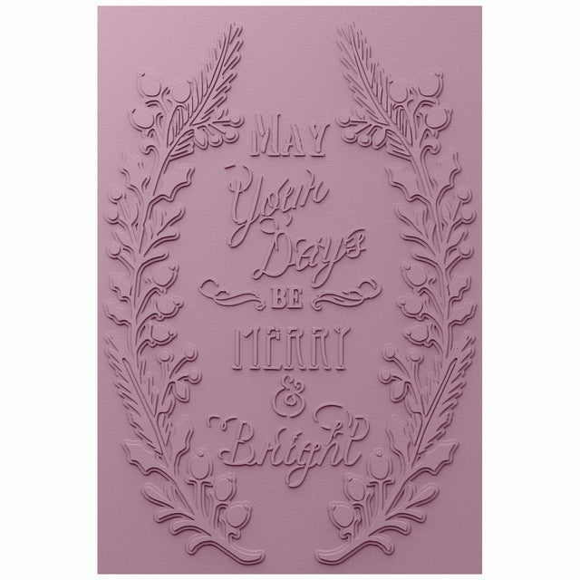 Sizzix • Tłoczenie z teksturą 3D, folder Merry Bright