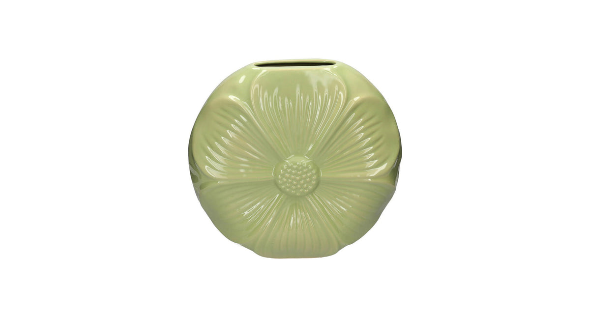 Vase petal 30x9.5x29 pistache