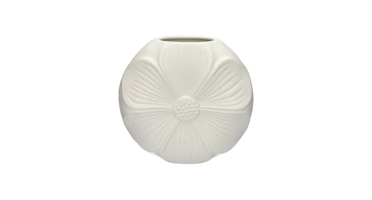 Vase petal 40.5x11x39.5 white