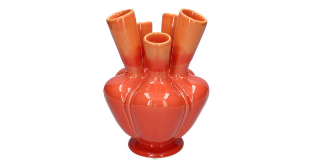 Vase talia d15.5xh21cm orange cherry