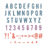 Sizzix • Zestaw wykrojników Thinlits, 43 szt., typografia autorstwa Setha Aptera
