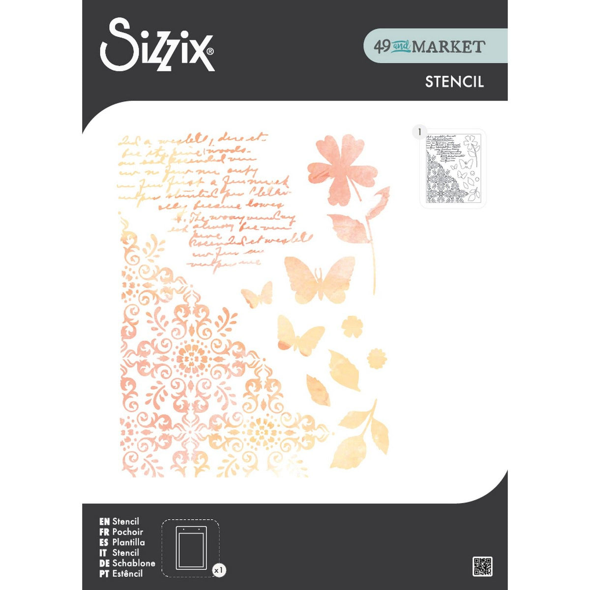 Sizzix • Szablon a4 1 szt. Płatek grany przez 49 market