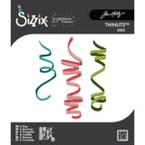 Sizzix • Zestaw wykrojników Thinlits, 6 szt. serpentyn świątecznych autorstwa Tima Holtza