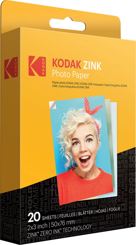 Kodak - papier cynkowy 2x3 cale - 20 sztuk - odpowiedni do aparatów Smile+ Printomatic - papier do druku