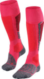 Falke sk1 warm dik wol functioneel materiaal skisokken dames rood - maat 37-38 37 38