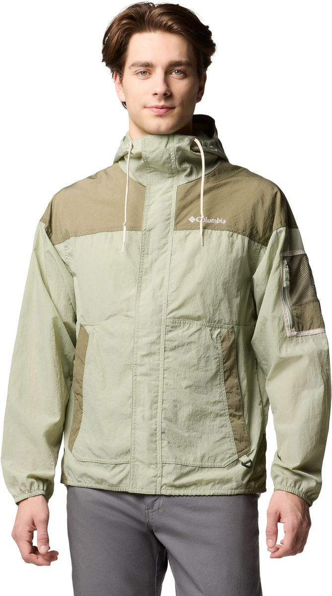 Męska kurtka outdoorowa wiatrówka Columbia challenger™ ii - safari, kamienna zieleń
