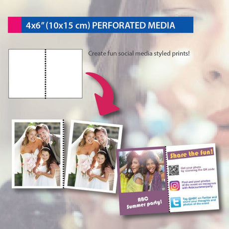 Papier DNP DSRX1HS-4X6P 2 ROLL � 700 St. 10x15 Perforowane dla DS-RX1HS