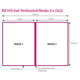 Papier DNP DSRX1HS-4X6P 2 ROLL � 700 St. 10x15 Perforowane dla DS-RX1HS