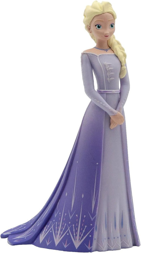 Bullyland 13510 – figurka do zabawy i figurka kolekcjonerska Elsa z filmu Disney „Kraina Lodu 2”, ok. 5,8 × 10 × 6,5 cm – realistyczny i szczegółowy projekt – idealna jako figurka na tort i mały prezent dla dzieci od 3 lat.