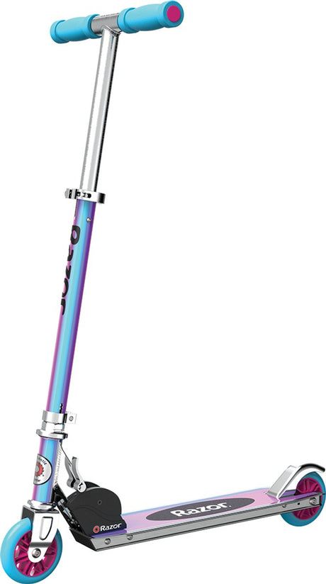 Razor edycja specjalna - hulajnoga - różowo-niebieska - składana - małe koła 98 mm - dla dzieci - do 65 kg - od 5 lat