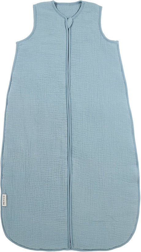 Śpiwór dziecięcy Meyco baby uni z podszewką - wstępnie wyprany hydrofilowy - dżinsowy niebieski - 110cm - 2,0 tog