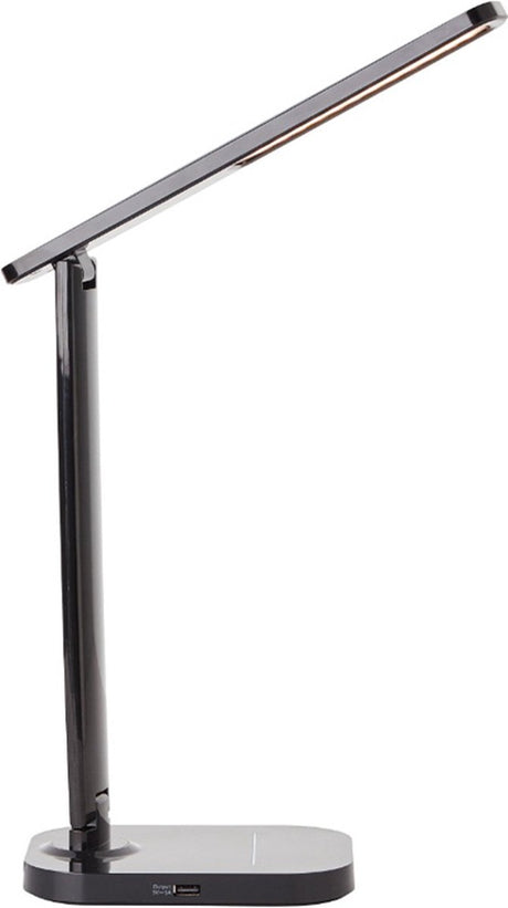 Brilliant Vicaro - lampa biurkowa - zintegrowana dioda LED 8w - bezprzewodowa stacja ładująca - wybór koloru 3000-6000k - czarny