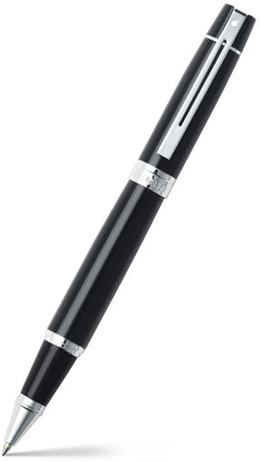 Sheaffer rollerball 300 - glanzend zwart en chroom - penpunt m