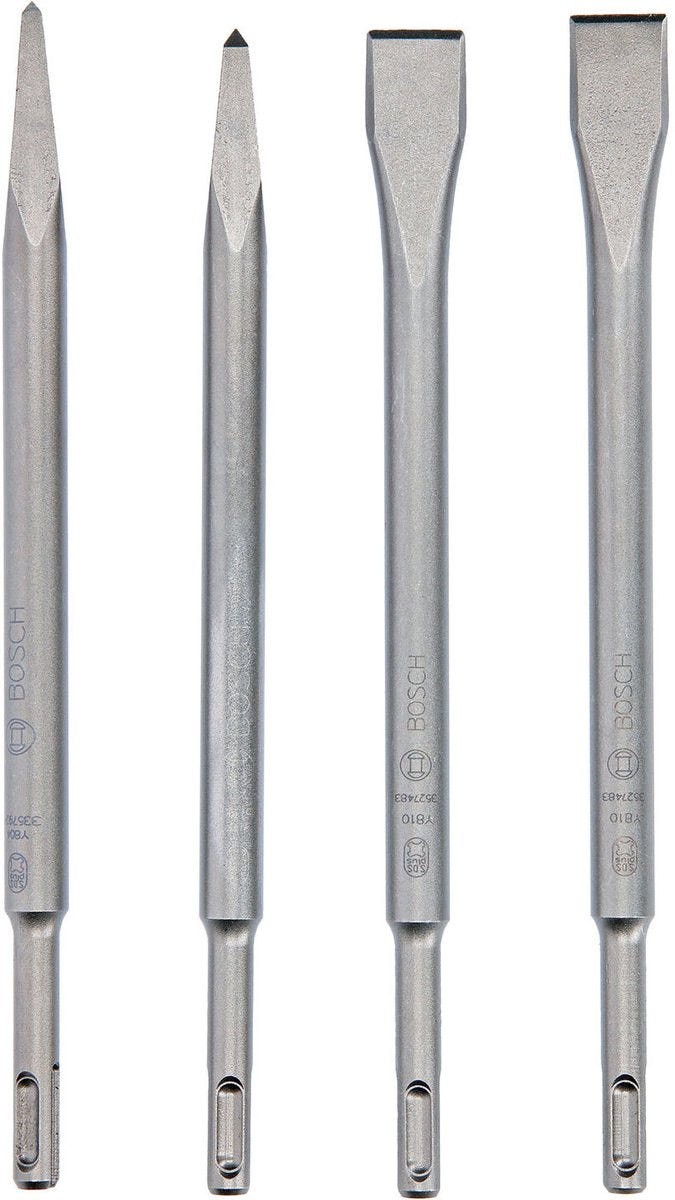 Zestaw dłut Bosch 4 sztuki, standard 250 SDS-plus