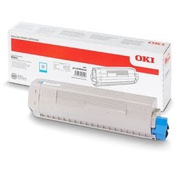 Toner oryginalny oki mc873 w kolorze błękitnym