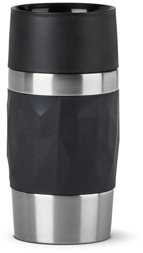 Kubek podróżny Tefal Compact n2160110 - butelka termosowa - 300 ml - czarny - szczelny - nadaje się do gorących i zimnych napojów
