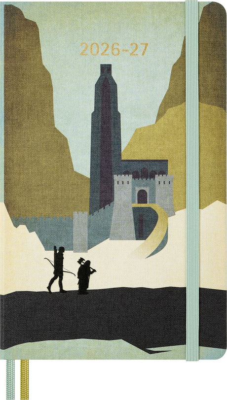 Moleskine 18-miesięczny program - 2026 27 - władca pierścieni - tygodniowy - duży - legolas gimli