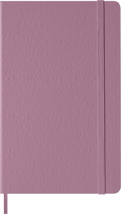 Notatnik Moleskine duży – twarda oprawa – w linie – majestatyczny róż