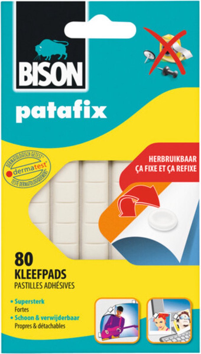 Bison patafix - 12 x 80 sztuk - opakowanie wartościowe