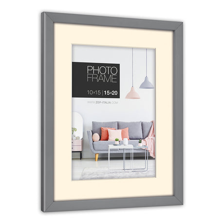 Ramka na zdjęcia Zep np68g edison szara 10x15 15x20 cm
