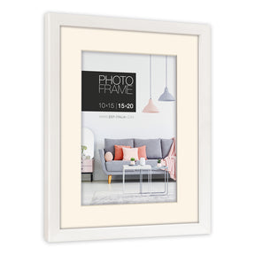 Ramka na zdjęcia Zep np57w edison biała 9x13 13x18 cm