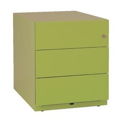 Komoda bisley nwa59m7sss104 3 szuflady mobilny zamek cylindryczny zielony