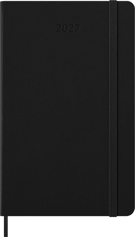 Pamiętnik Moleskine na 12 miesięcy - 2027 - profesjonalny tygodnik - duży pionowy - twarda okładka - czarny
