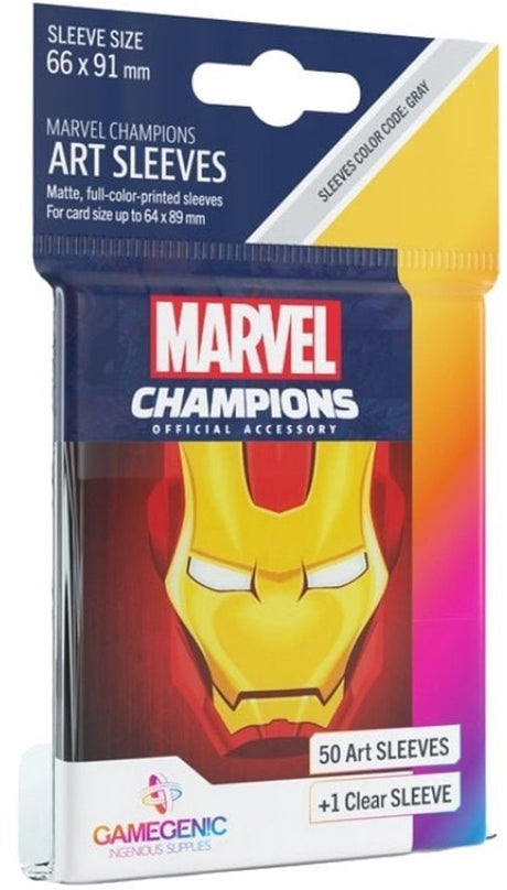 Okładki do gier planszowych Marvel „mistrzowie: Iron Man” 66 x 91 mm (51 szt.) - akcesoria