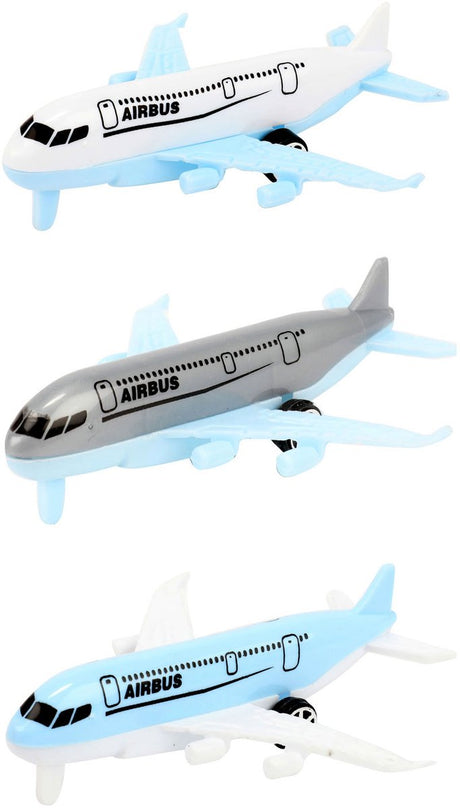 Toi-zabawki vehicool samolot airbus - 3 szt.