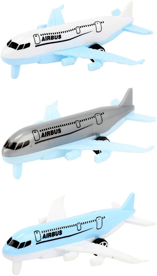 Toi-zabawki vehicool samolot airbus - 3 szt.