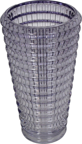 Hd collection vaas glas paars 13x13x22,5cm