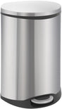 Eko Pedal Bin Shell 50 L Mat Srebrny kolor