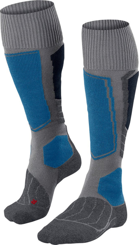 Falke sk1 warm dik wol functioneel materiaal skisokken heren grijs - maat 42-43