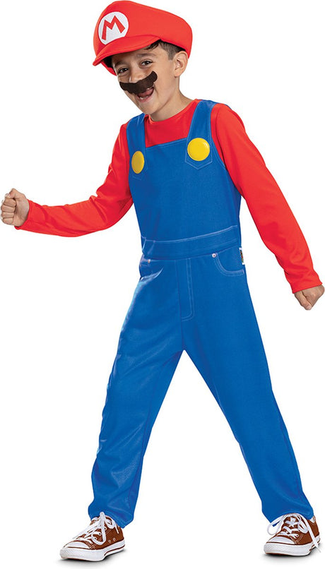 Przebranie Nintendo - Super Mario Bros, Mario Elevated Fancy Dress Up, rozmiar S (4-6 lat), dziecko