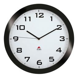 Zegar ścienny alba horissimo n 38cm czarny