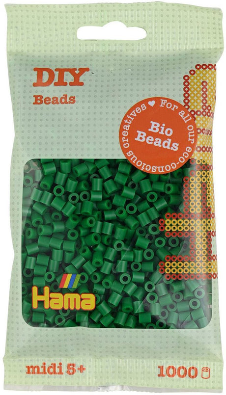 Koraliki do naprasowania Hama midi bio - zielone (010), 1000 szt.