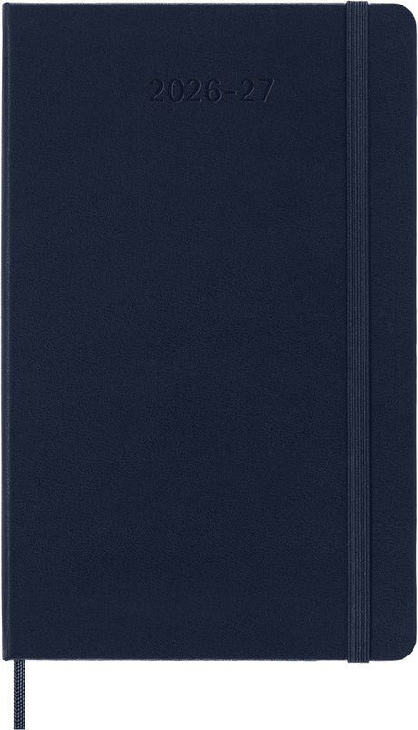Pamiętnik Moleskine 18 miesięcy - 2026 27 - tygodniowy - duży - twarda okładka - szafirowy błękit
