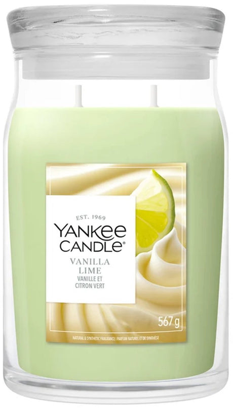 Yankee Candle - waniliowa świeca zapachowa w dużym słoiczku - 90 godzin palenia - dwa knoty