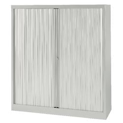 Szafka z drzwiami rolowanymi bisley eurotambours plus 120 x 43 x 133 cm szara
