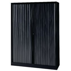 Szafka z drzwiami rolowanymi bisley eurotambours plus 120x43x163,7cm czarna