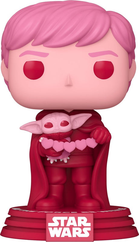 Figurka kolekcjonerska Funko Star Wars walentynki pop! gwiezdne wojny Luke Grogu 9 cm różowy