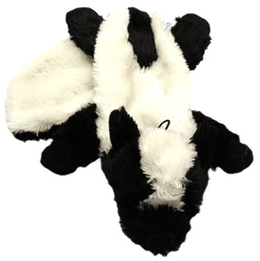 Szczęśliwy, niewypchany pluszowy skunks
