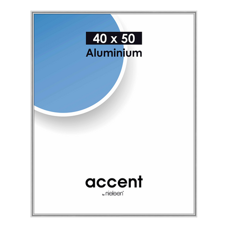 Nielsen design Nielsen ramka na zdjęcia 52524 akcent matowe srebro 40x50 cm