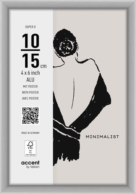 Nielsen design nielsen ramka na zdjęcia 5411124 super 8 matowa srebrna 10x15 cm