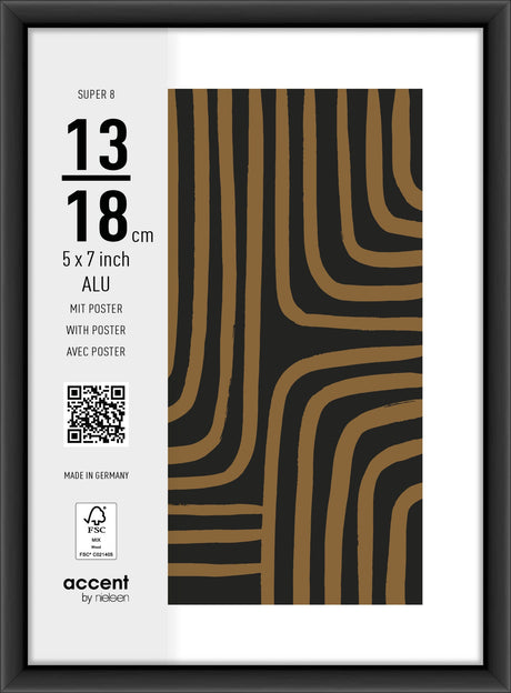 Nielsen design Nielsen ramka na zdjęcia 5432126 super 8 czarna 13x18 cm