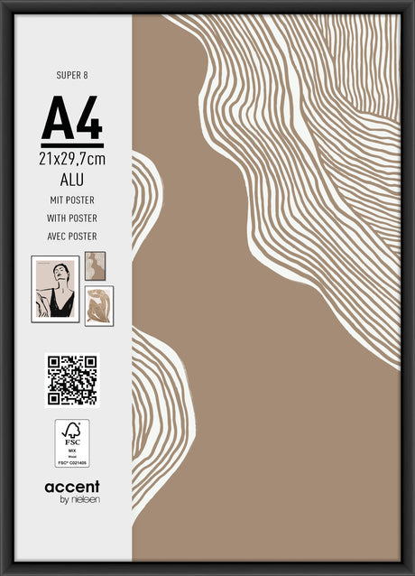 Nielsen design Nielsen ramka na zdjęcia 5421126 super 8 czarna 21x29,7 cm