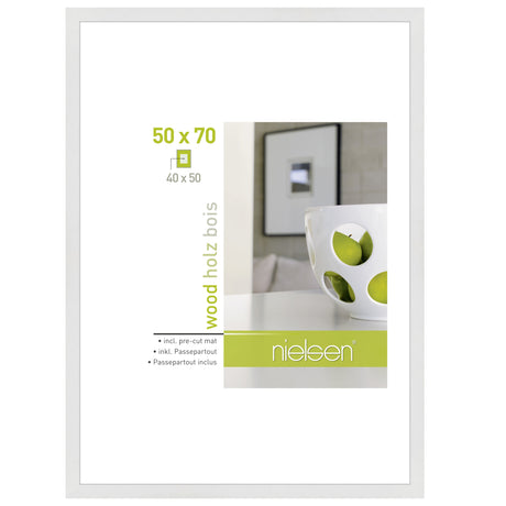 Nielsen design Nielsen ramka na zdjęcia 8988032 apollon biała 50x70 40x50 cm