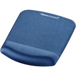 Podkładka pod mysz z podpórką na nadgarstek Fellowes Plush Touch niebieska 200 g