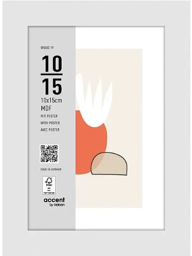 Nielsen design nielsen ramka na zdjęcia 3211202 drewno 19 biała 10x15 cm